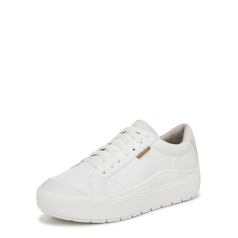 Dr. Scholl's Shoes Womens Time Off Platform Slip On Fashion Sneaker,White Smooth,8