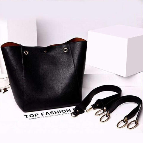 Pahajim Tote Handbags for Women Large Capacity Work PU Leather Bucket Purse Designer Satchel Hobo Shoulder Bags (brown) Pahajim