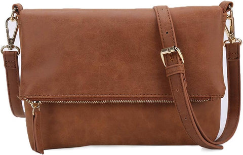 Gladdon Small Crossbody bags for Women Cross body Purse Shoulder Bag Brown
