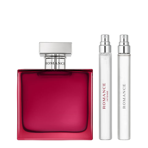 Ralph Lauren - Romance Women's Perfume Bundle - Romance Intense Eau de Parfum & Romance Eau de Parfum - Bundle with Full Size Romance Intense, 3.4 Fl Oz, 2 Travel Size, 0.34 Fl Oz RALPH LAUREN FRAGRANCES
