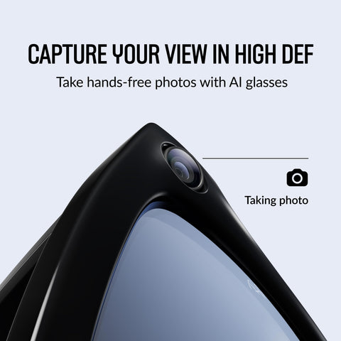 Meta Ray-Ban Glasses, Wayfarer, Matte Black | 12 MP ultra-wide camera for HD photos and video — Open Ear Speakers for music, podcasts and more AI for voice commands and personalized experiences