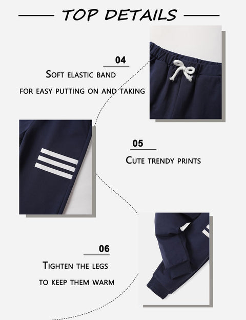 Hevemexy Toddler Boy Clothes Long Sleeve Hoodie Sweatsuits Tops and Pants 2Pcs Fall Winter 2T Boys Clothes Navy Blue