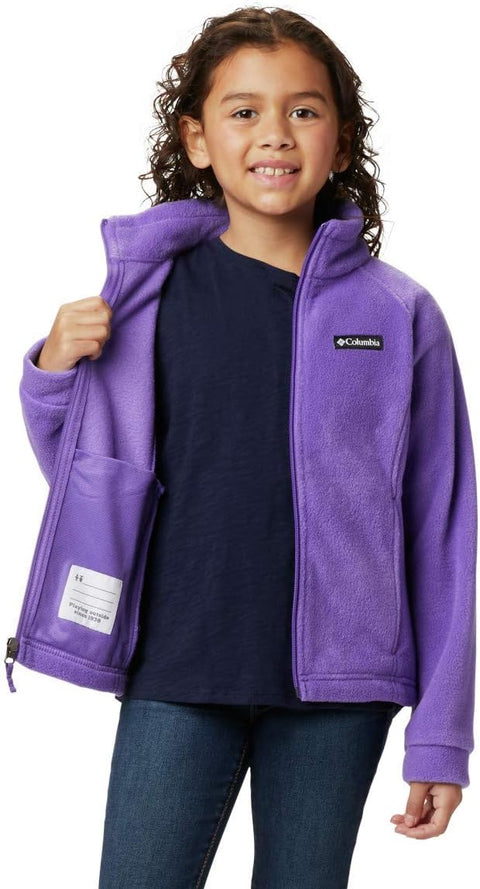 Columbia Baby Girls Benton Springs Fleece Jacket, Grape Gum, Small