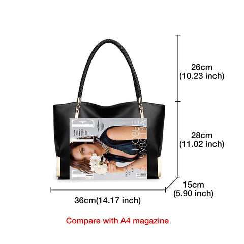 FOXLOVER Large Capacity Tote Handbags for Women, Women's Top-handle Bags Fashion Shoulder Bags Purses Minimalist design FOXLOVER