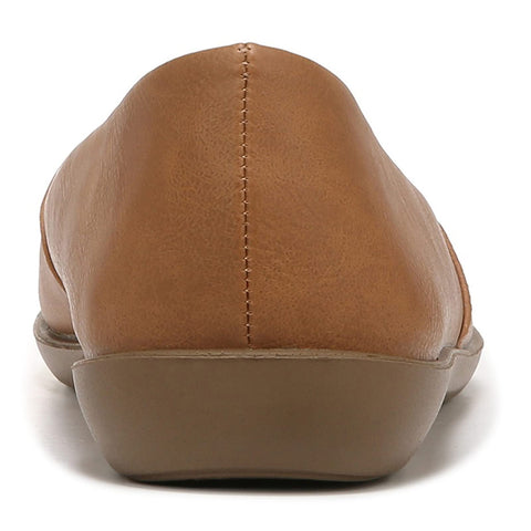LifeStride Womens Notorious Ballet Flat, Tan, 10 Wide US