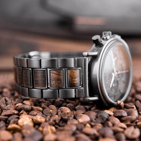 2win Engraved Wooden Watch for Boyfriend My Man Fiancé Husband Customized Personalized Wood Watches for Men Birthday Anniversary Personalized Watch (C-My Husband) 2win