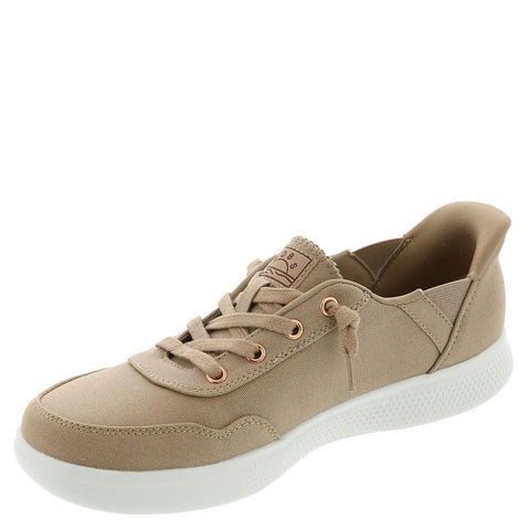 Skechers Women's Hands Free Slip-Ins Skip Cute - B Cute Sweet Sneaker, Tan, 7.5