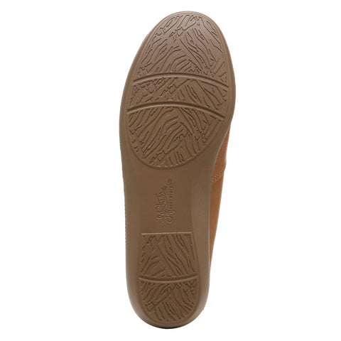 LifeStride Womens Notorious Ballet Flat, Tan, 10 Wide US