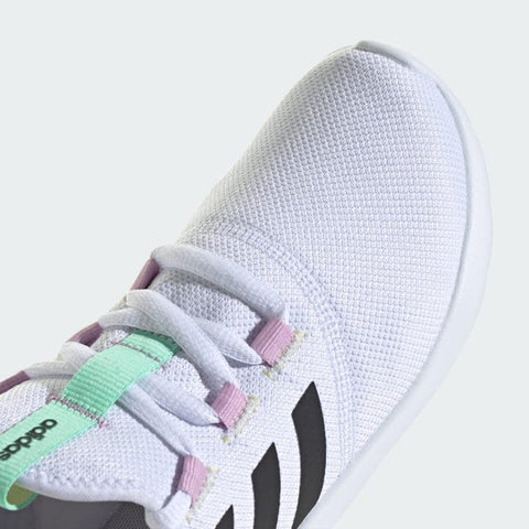 adidas Women's Cloudfoam Pure 2.0 Sneaker, White/Black/Pulse Mint, 8.5 adidas