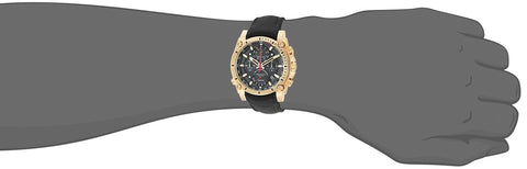 Bulova Precisionist Chronograph Mens Watch, Stainless Steel with Black Nylon Strap, Gold-Tone Model: 97B178 Bulova