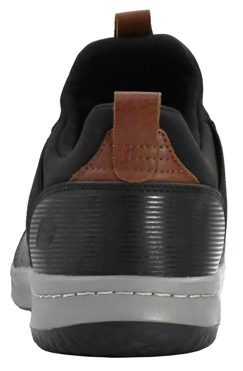 Skechers Men's Classic Fit-Delson-Camden Sneaker, Black/Grey, 10.5