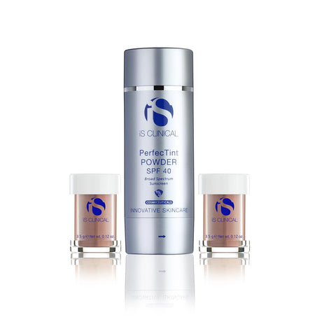 iS CLINICAL PerfecTint Powder SPF 40; Face Powder; Tinted SPF; Loose Face Powder for After Makeup Application
