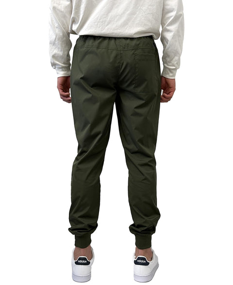 Southpole Men's Tech Woven Basic Jogger Pant for Men Lightweight Trackpant (Olive, Medium)