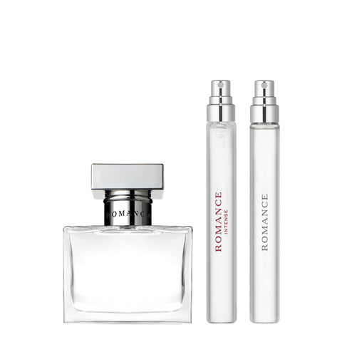 Ralph Lauren - Romance Women's Perfume Bundle - Romance Eau de Parfum & Romance Intense Eau de Parfum - Bundle with Full Size Romance, 1 Fl Oz, Romance & Romance Intense Travel Size, 0.34 Fl Oz RALPH LAUREN FRAGRANCES