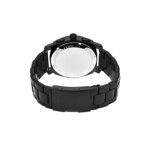 Fossil Machine Chronograph Watch Fs4552ie Black Stainless Steel One Size Fossil