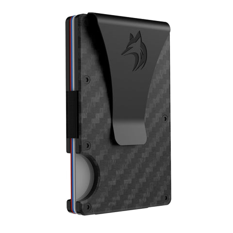 TRAVELINGO wallets for men, Carbon Wallets For Men Minimalist Credit Card Holder - Slim Wallet for Men with RFID Blocking - Front Pocket Wallet with Money Clip (Carbon Fiber) TRAVELINGO
