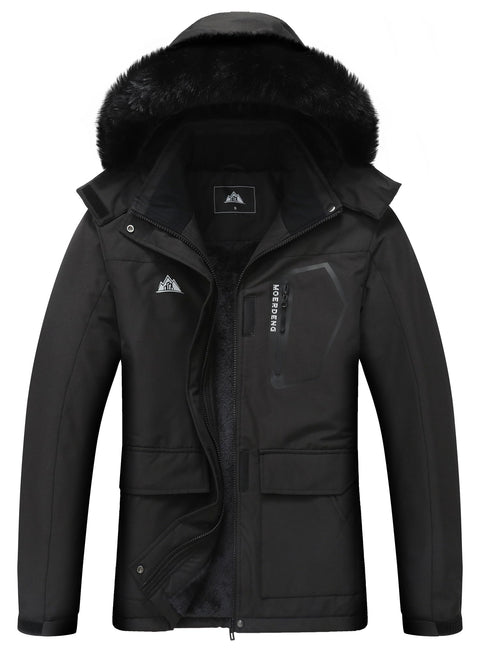 MOERDENG Women's Ski Jacket Waterproof Warm Winter Coat Hooded Snowboarding Jacket Versatile for Hiking & Winter Activities MOERDENG