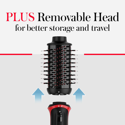 REVLON One Step Volumizer PLUS Hair Dryer and Styler | More Volume, Less Damage, and More Styling Control for Easy and Fast Salon-Style Blowouts, Plus Travel Friendly (Black) REVLON