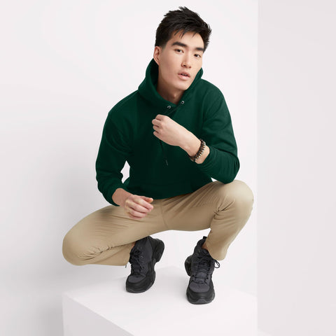 Hanes mens Pullover Ecosmart Hooded athletic sweatshirts, Deep Forest, 3X-Large US