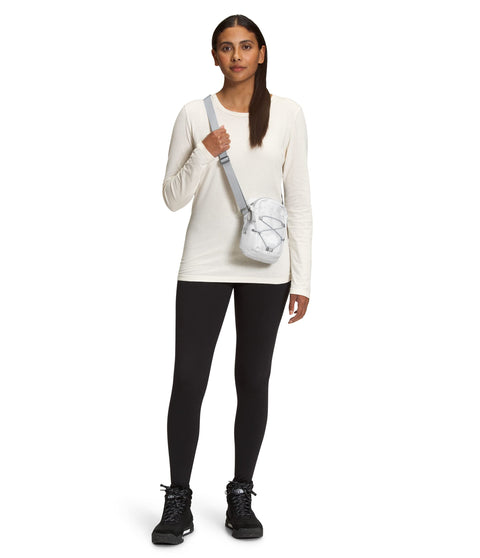 THE NORTH FACE Jester Cross Body Bag, TNF White Metallic Mélange/Mid Grey, One Size THE NORTH FACE