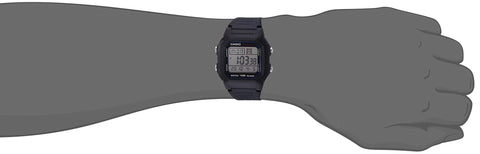 Casio W800H Series | Unisex Digital Watch | Black | 100 Meter Water Resistance | LED Backlight | 1/100 SEC Stopwatch | Dual Time | Multi-Function Alarm | Full Auto Calendar | 10 Year Battery