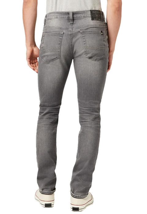 Buffalo David Bitton Men's Slim Ash Jeans, Grey Sanded, 34x32