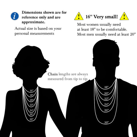 KROMPG Necklace 14k Gold Necklace for Women 2mm Rope Gold Chain Necklace Woman Men Non-Tarnish & Dainty Gold Necklace for Women All Lengths 16-26 Inches (Length 20 Inches) KROMPG