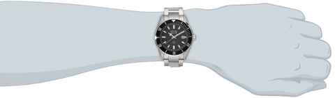 Bulova Men's Marine Star 'Series B' Stainless Steel 3-Hand Calendar Quartz Watch, Black Dial Style: 98B203 Bulova