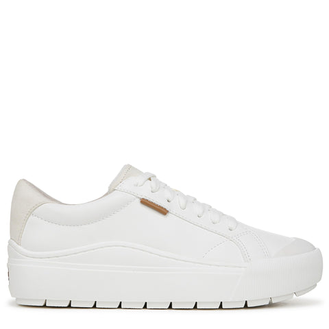 Dr. Scholl's Shoes Womens Time Off Platform Slip On Fashion Sneaker,White Smooth,8