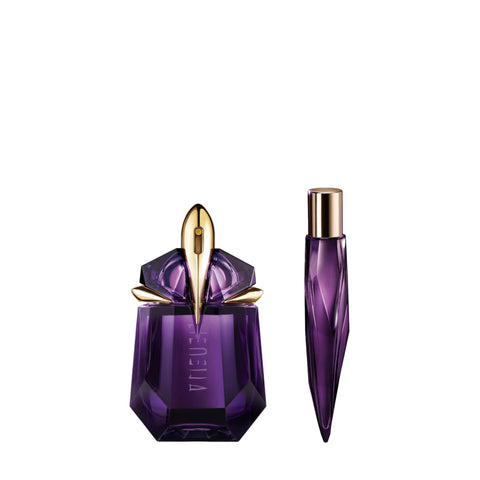 Mugler - Alien Eau de Parfum - Womens Fragrance Travel Bundle - Floral & Woody - With Jasmine, Wood, and Amber - 1.0 Fl Oz Full Size Perfume & 0.3 Fl Oz Travel Size - Perfume Set Mugler