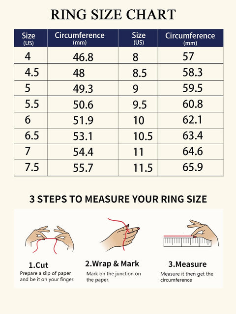 CYW Stackable Eternity Bling Ring Sterling Silver Moissanite Thin Finger Ring Size 5 CYW