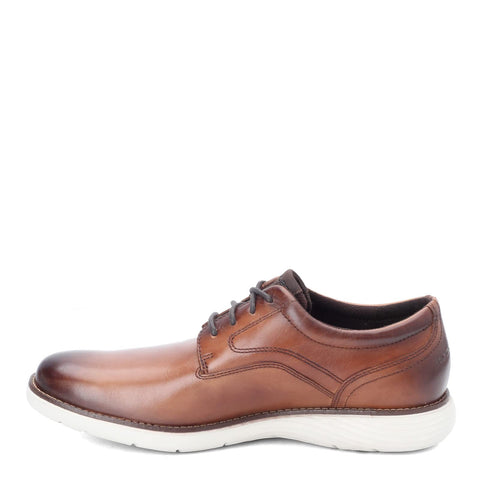 Rockport mens Garett Plain Toe Oxford, Cognac, 7.5 US