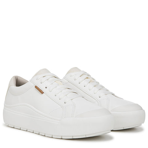 Dr. Scholl's Shoes Womens Time Off Platform Slip On Fashion Sneaker,White Smooth,8