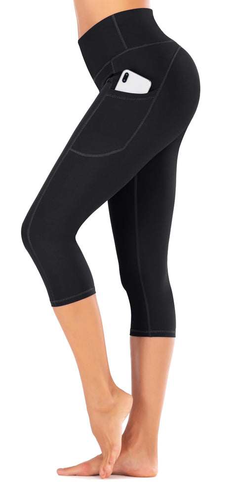 IUGA High Waisted Yoga Pants for Women with Pockets Capri Leggings for Women Workout Leggings Yoga Capris IUGA