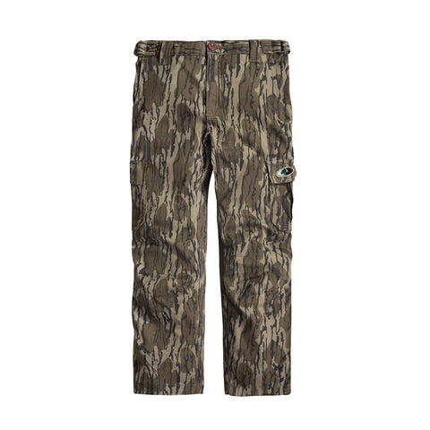 Mossy Oak Boy's Camo Kids Hunting Pants Youth Cotton Mill, Original Bottomland