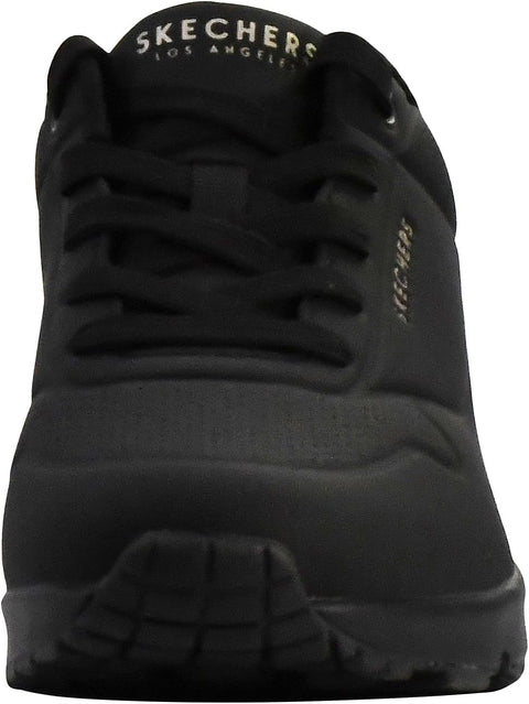 Skechers Women's Uno-Stand on Air Sneaker, Black/Black, 9