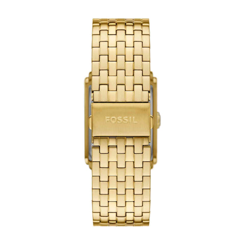 Fossil Men's Carraway Quartz Stainless Steel Three-Hand Watch, Color: Gold (Model: FS6009) Fossil