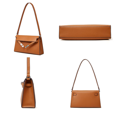 ONE2MAY Women Handbags Shoulder Bag Clutch Purse Shoulder Purse for Women Trendy Small Handbags (Brown) ONE2MAY