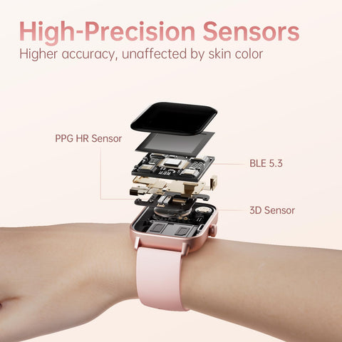 Smart Watch HD Large Display, Smart Watches for Women Men with Clear Bluetooth Calls, 24/7 Health Monitoring, Fitness Tracking, Waterproof Fitness Tracker Watch for Android iOS WNH