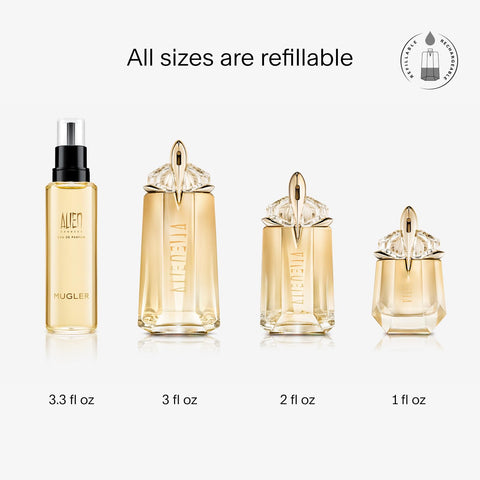 Mugler Alien Goddess Refill - Eau de Parfum - Women's Perfume - Floral & Woody - With Bergamot, Jasmine, and Vanilla - Long Lasting Fragrance - 3.3 Fl Oz Mugler