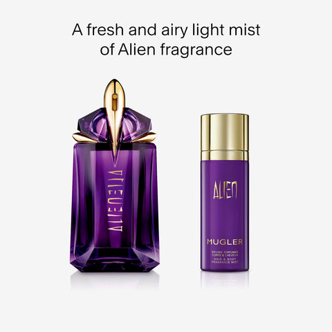 Mugler Alien Hair & Body Mist - Floral, Jasmine & Amber Women's Perfume - 3.3 Fl Oz Mugler