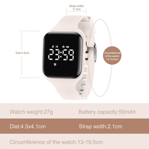 Kids Watches for Girls Boys Digital Sport Watch with Step Counter Pedometer Vibration Alarm Clock, No App Waterproof Fitness Tracker Kids Watch Boys Girls Teens Students Ages 5-16