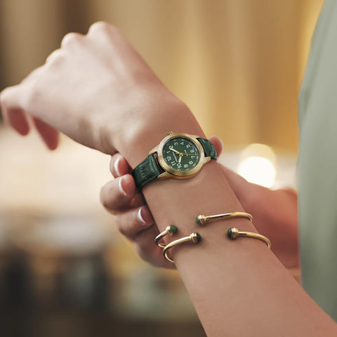 PINDOWS Watches for Women, Classic Business Analog Quartz Small Ladies Watches, 3ATM Waterproof Fashion Dress Watch with Easy-to-Read Luminous Dial