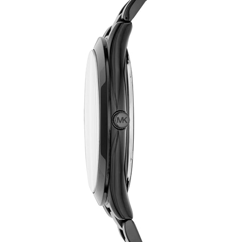 Michael Kors Slim Runway Three-Hand Black Stainless Steel Men's Watch (Model: MK8507) Michael Kors