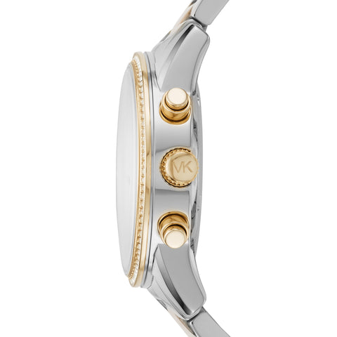 Michael Kors Ritz Chronograph Two-Tone Stainless Steel Women's Watch (Model: MK6474) Michael Kors