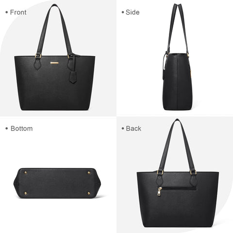 4PCS Women Fashion Handbags Purses Wallet Tote Shoulder Bags Casual Crossbody Bags, Best Valentine's Day Gift for Ladies Girls, Satchel Purse Set 4pcs Bagsure
