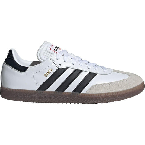 adidas Unisex Samba Indoor Sneaker, White/Black/Vivid Red, 7 US Men