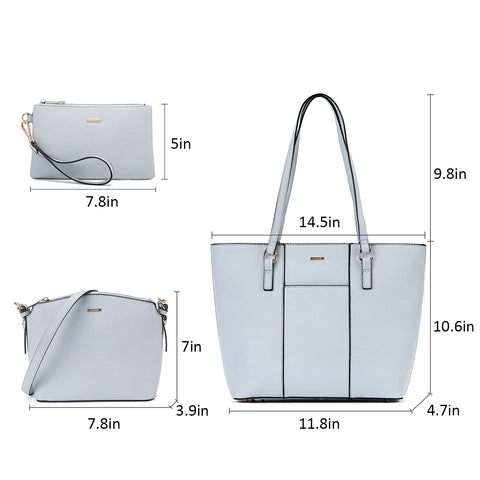 LOVEVOOK Purses for Women Fashion Handbags Tote Bag Shoulder Bags 3pcs LOVEVOOK