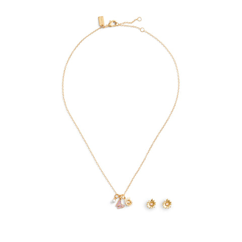 COACH Signature Daisy Charm Jewelry Set Coach