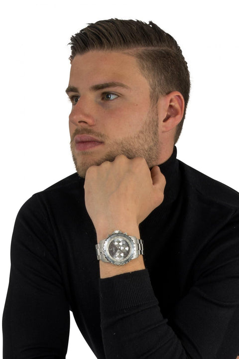 Invicta Men's Specialty Quartz Watch with Stainless Steel Band, Silver (Model: 6620) Invicta